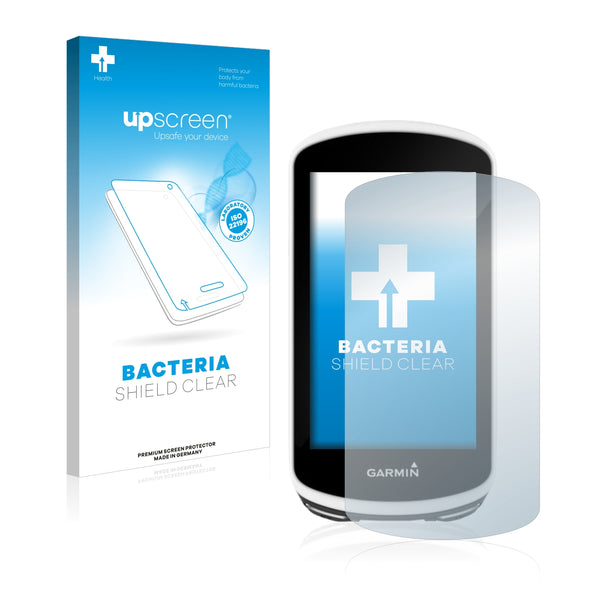 upscreen Bacteria Shield Clear Premium Antibacterial Screen Protector for Garmin Edge 1030