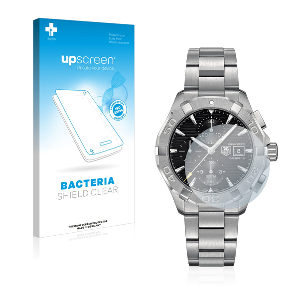 upscreen Bacteria Shield Clear Premium Antibacterial Screen Protector for TAG Heuer Aquaracer (43 mm)