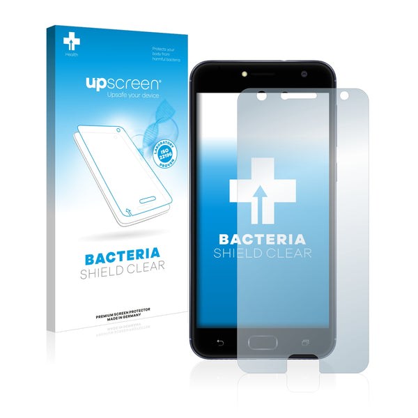 upscreen Bacteria Shield Clear Premium Antibacterial Screen Protector for Asus ZenFone 4 Selfie Live ZB553KL