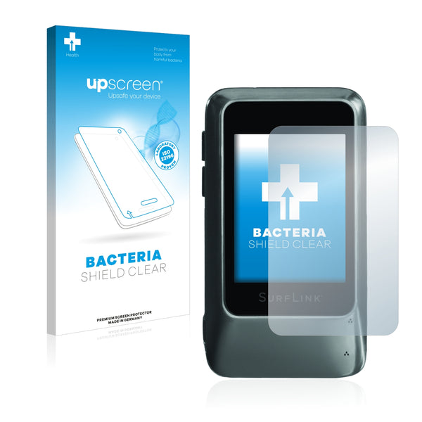upscreen Bacteria Shield Clear Premium Antibacterial Screen Protector for Starkey SurfLink Mobile