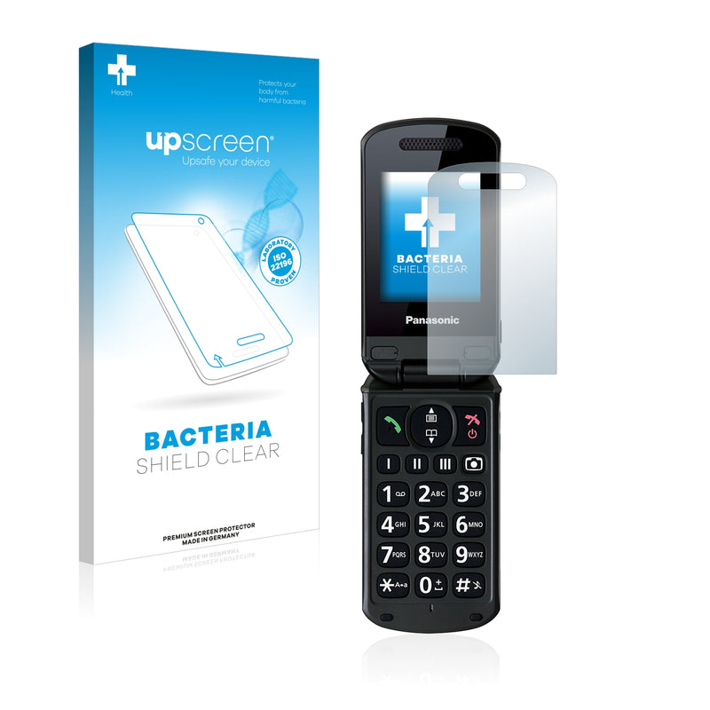 upscreen Bacteria Shield Clear Premium Antibacterial Screen Protector for Panasonic KX-TU329