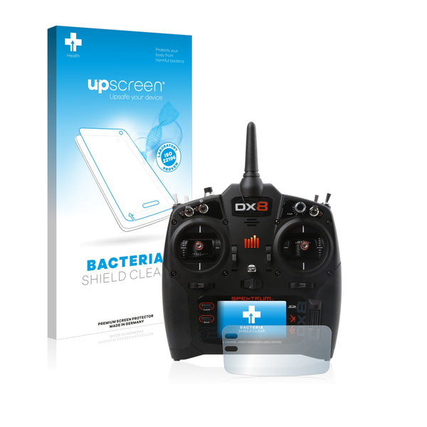 upscreen Bacteria Shield Clear Premium Antibacterial Screen Protector for Spektrum DX8 G2