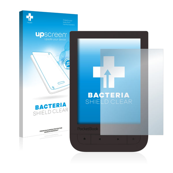 upscreen Bacteria Shield Clear Premium Antibacterial Screen Protector for PocketBook Touch HD 2