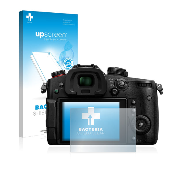 upscreen Bacteria Shield Clear Premium Antibacterial Screen Protector for Panasonic Lumix DC-GH5S