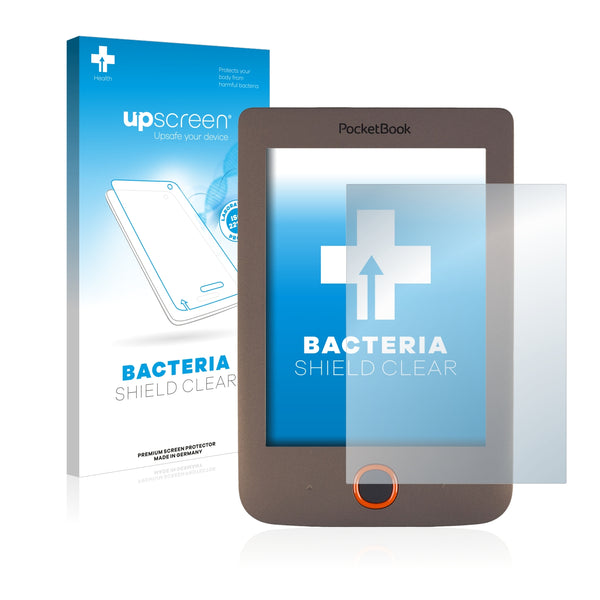 upscreen Bacteria Shield Clear Premium Antibacterial Screen Protector for PocketBook Basic Lux