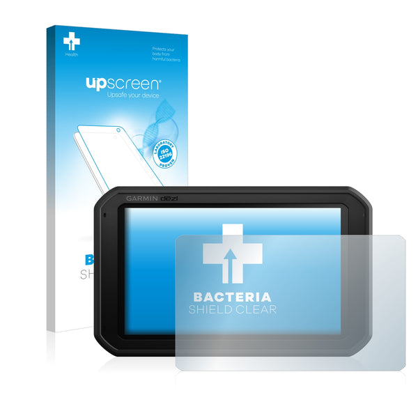 upscreen Bacteria Shield Clear Premium Antibacterial Screen Protector for Garmin dezlCam 785 LMT-D