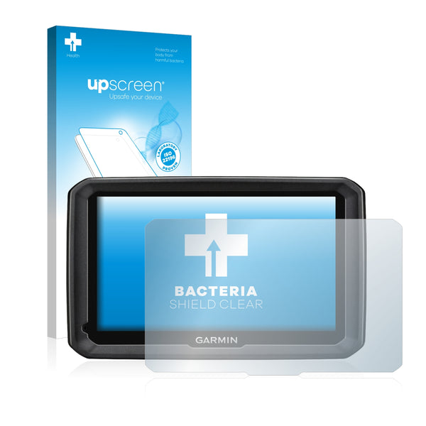 upscreen Bacteria Shield Clear Premium Antibacterial Screen Protector for Garmin dezlCam 770 LMT-D