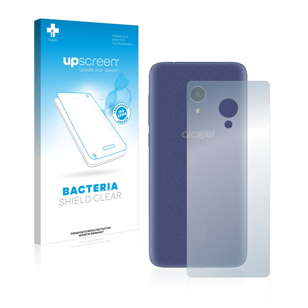 upscreen Bacteria Shield Clear Premium Antibacterial Screen Protector for Alcatel 1X (Back)