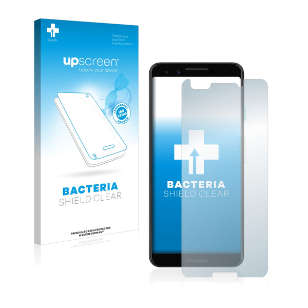 upscreen Bacteria Shield Clear Premium Antibacterial Screen Protector for Google Pixel 3