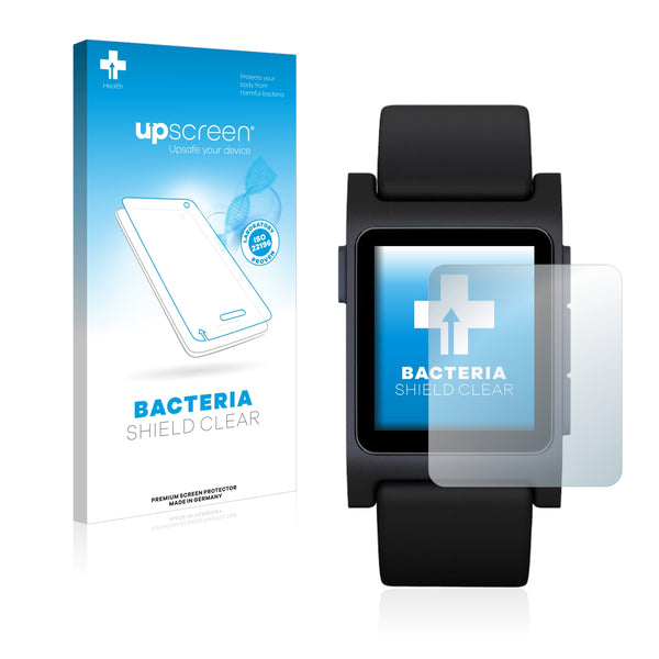 upscreen Bacteria Shield Clear Premium Antibacterial Screen Protector for Pebble 2 SE