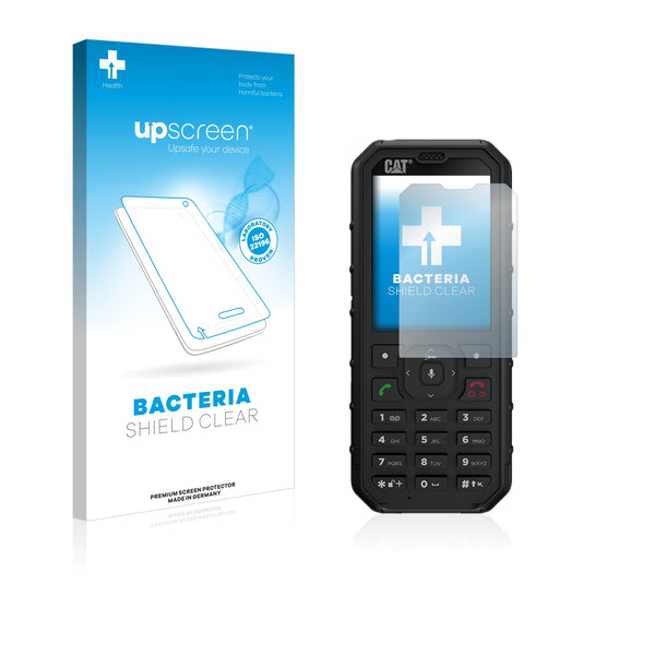 upscreen Bacteria Shield Clear Premium Antibacterial Screen Protector for Caterpillar Cat B35