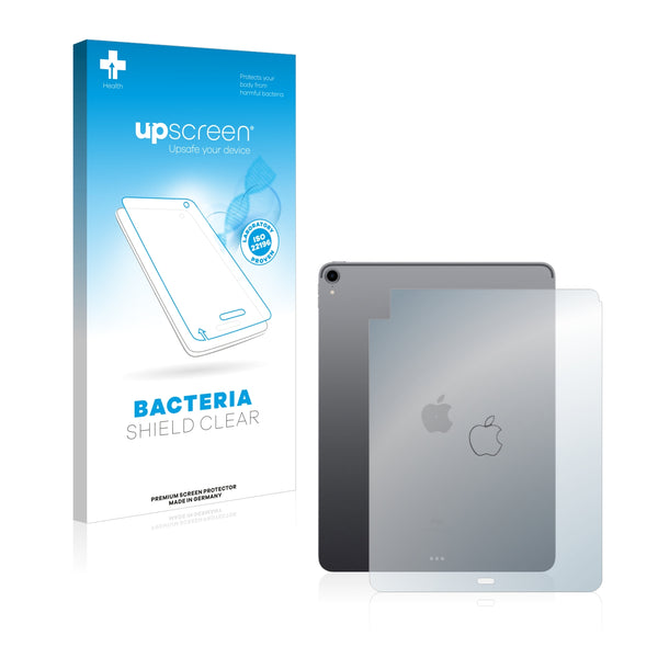 upscreen Bacteria Shield Clear Premium Antibacterial Screen Protector for Apple iPad Pro 12.9 2018 (Back)