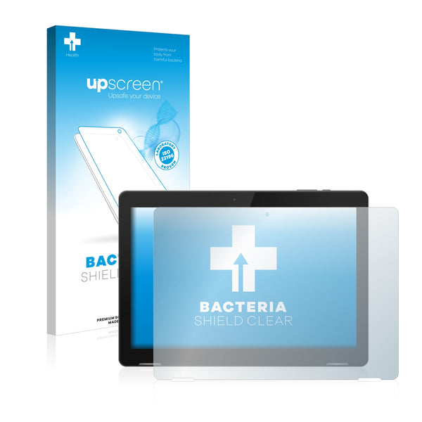 upscreen Bacteria Shield Clear Premium Antibacterial Screen Protector for TrekStor Surftab B10