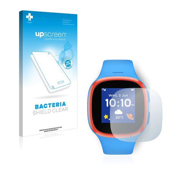 upscreen Bacteria Shield Clear Premium Antibacterial Screen Protector for Vodafone V-Kids Watch