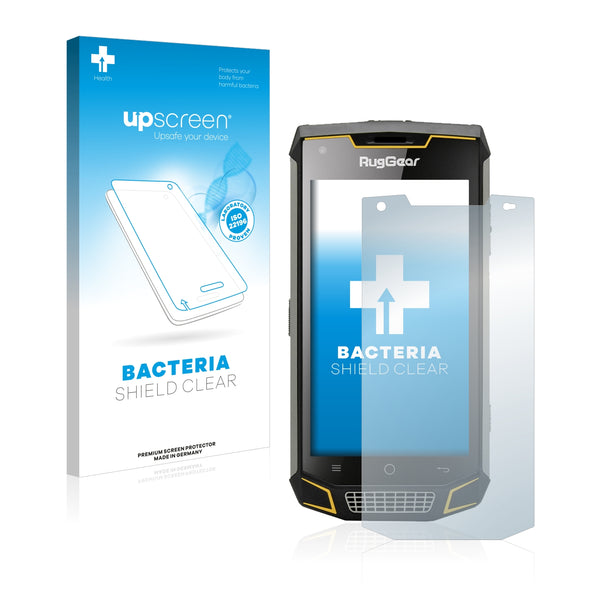 upscreen Bacteria Shield Clear Premium Antibacterial Screen Protector for RugGear RG740