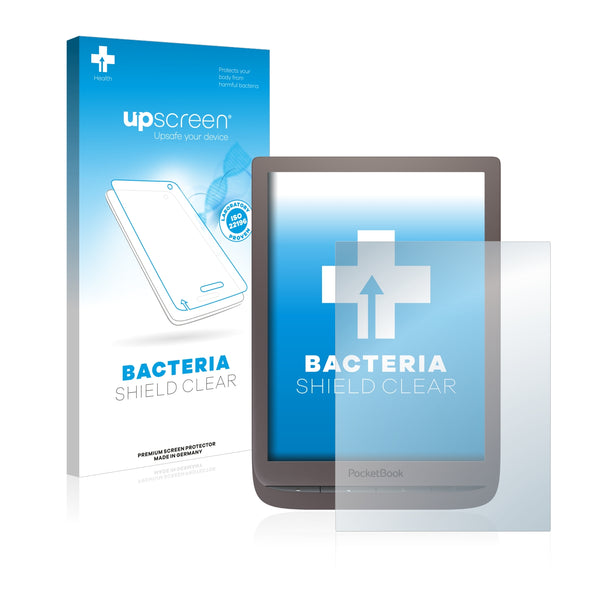 upscreen Bacteria Shield Clear Premium Antibacterial Screen Protector for PocketBook InkPad 3