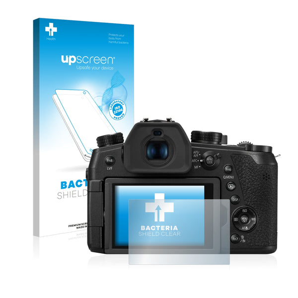 upscreen Bacteria Shield Clear Premium Antibacterial Screen Protector for Panasonic Lumix DC-FZ1000 II