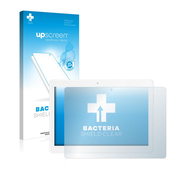 upscreen Bacteria Shield Clear Premium Antibacterial Screen Protector for TrekStor SurfTab breeze 10.1 Quad 3G