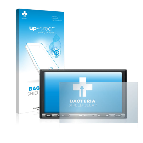 upscreen Bacteria Shield Clear Premium Antibacterial Screen Protector for Sony XAV-AX3005DB