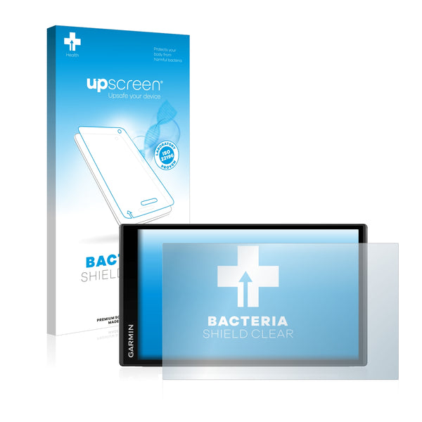 upscreen Bacteria Shield Clear Premium Antibacterial Screen Protector for Garmin Camper 780