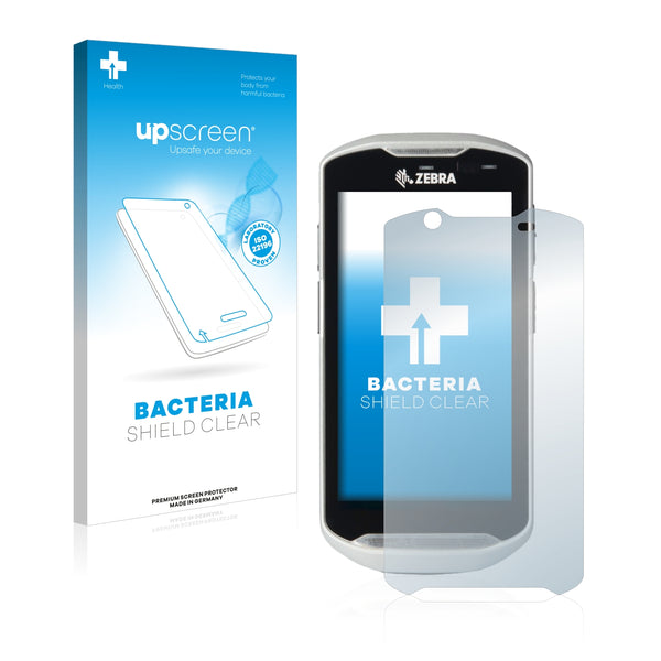 upscreen Bacteria Shield Clear Premium Antibacterial Screen Protector for Zebra TC52-HC