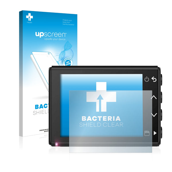 upscreen Bacteria Shield Clear Premium Antibacterial Screen Protector for Garmin Dash Cam 46