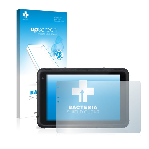 upscreen Bacteria Shield Clear Premium Antibacterial Screen Protector for Caterpillar Cat T20 Pro