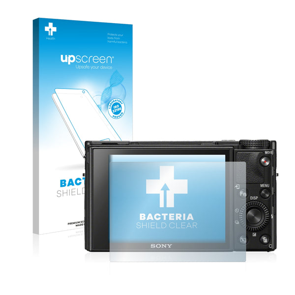 upscreen Bacteria Shield Clear Premium Antibacterial Screen Protector for Sony Cyber-Shot DSC-RX100 VII