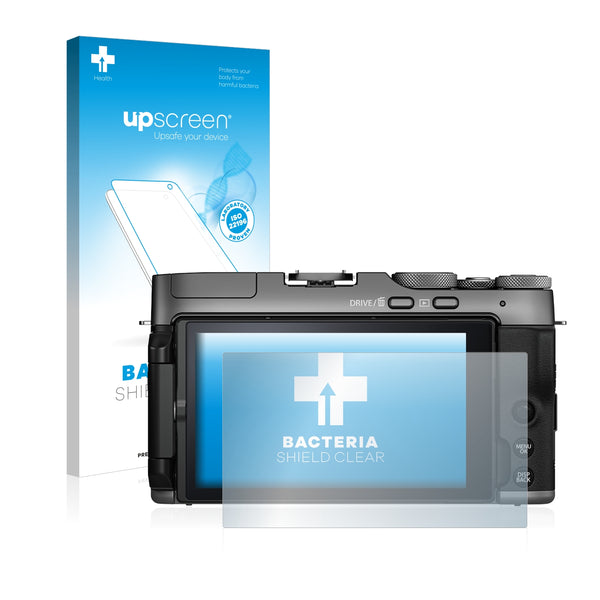 upscreen Bacteria Shield Clear Premium Antibacterial Screen Protector for Fujifilm X-A7