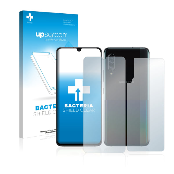 upscreen Bacteria Shield Clear Premium Antibacterial Screen Protector for Samsung Galaxy A90 5G (Front + Back)