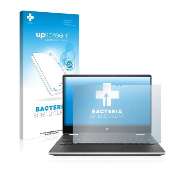 upscreen Bacteria Shield Clear Premium Antibacterial Screen Protector for HP Pavilion x360 14-dh0545ng