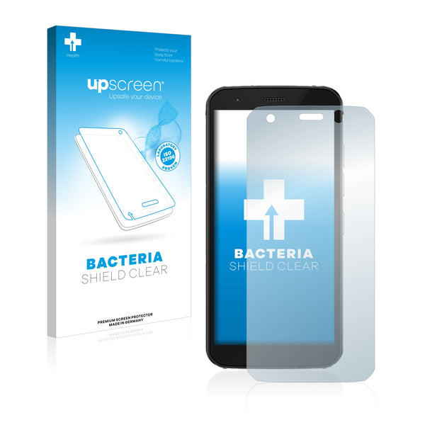 upscreen Bacteria Shield Clear Premium Antibacterial Screen Protector for Caterpillar Cat S52