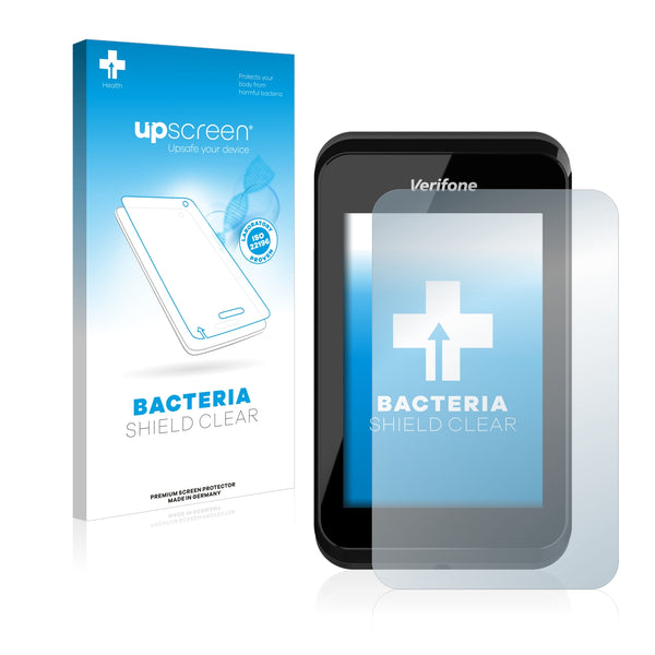 upscreen Bacteria Shield Clear Premium Antibacterial Screen Protector for Verifone e280