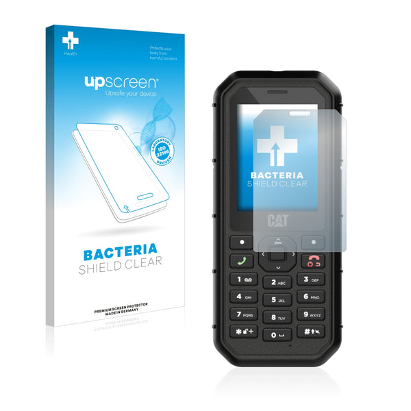 upscreen Bacteria Shield Clear Premium Antibacterial Screen Protector for Caterpillar Cat B26