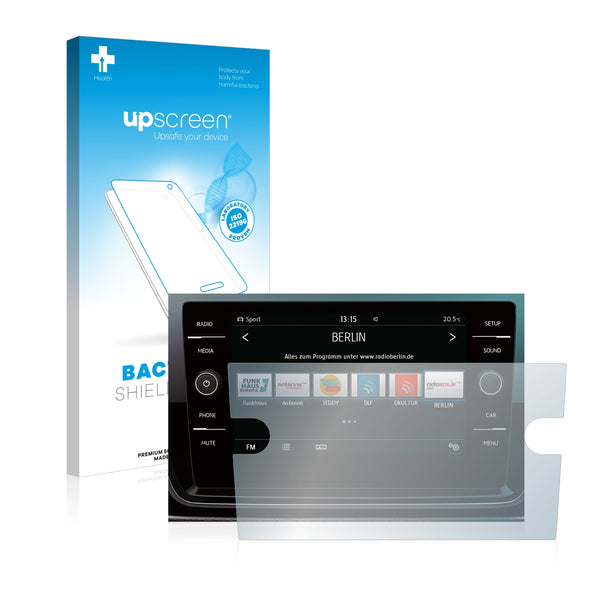 upscreen Bacteria Shield Clear Premium Antibacterial Screen Protector for Volkswagen Touran 2017 Composition Media 8 2017