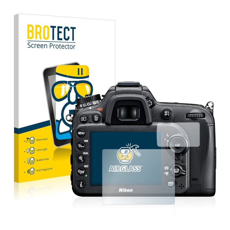 BROTECT AirGlass Glass Screen Protector for Nikon D7100