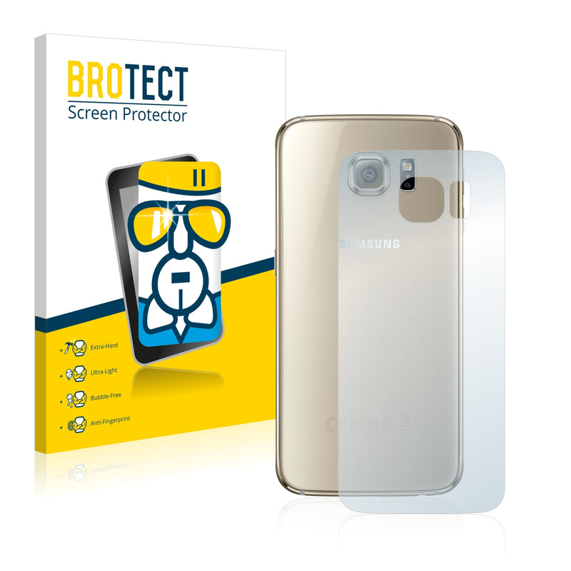 BROTECT AirGlass Glass Screen Protector for Samsung Galaxy S6 (Back)