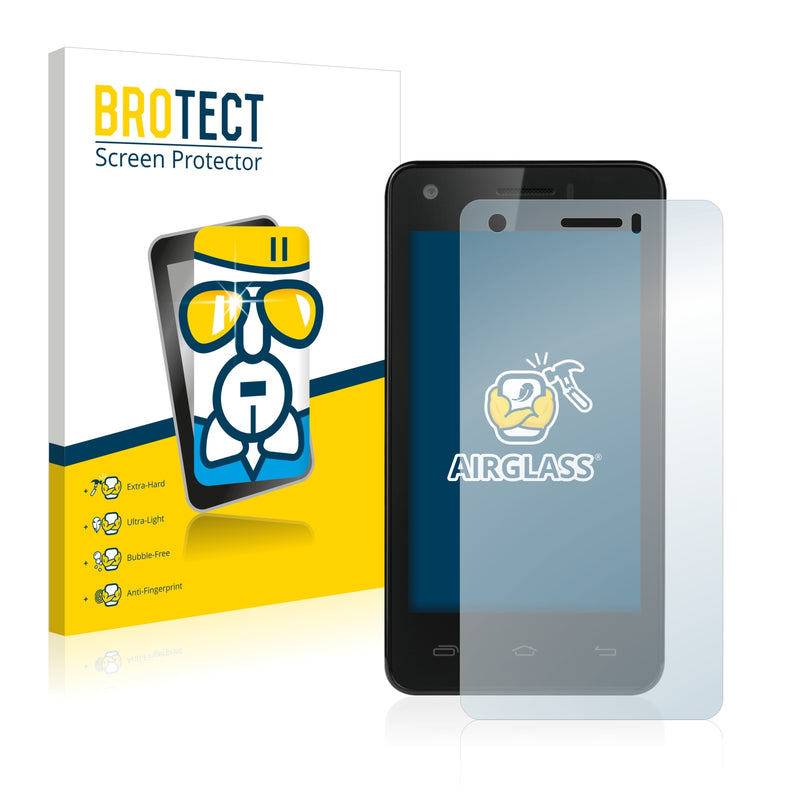 BROTECT AirGlass Glass Screen Protector for Prestigio MultiPhone 3405 DUO