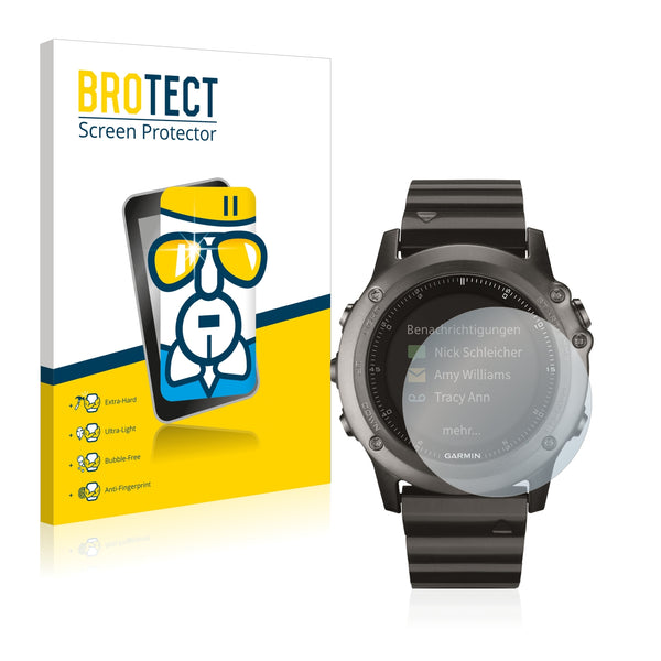 BROTECT AirGlass Glass Screen Protector for Garmin fenix 3