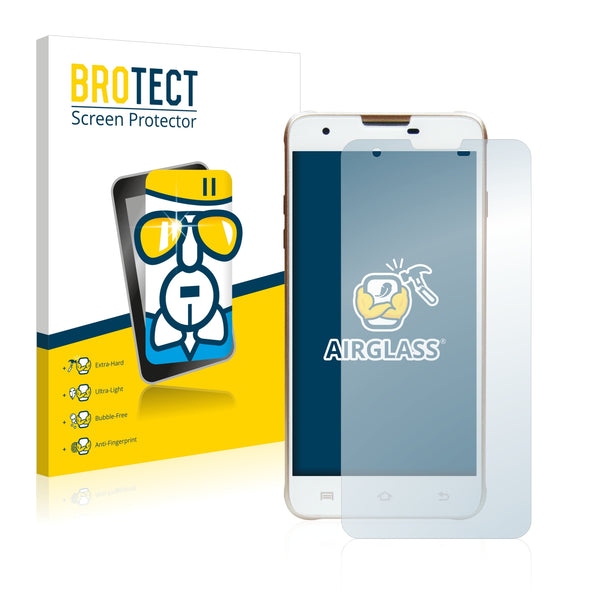 BROTECT AirGlass Glass Screen Protector for Mediacom PhonePad Duo G510