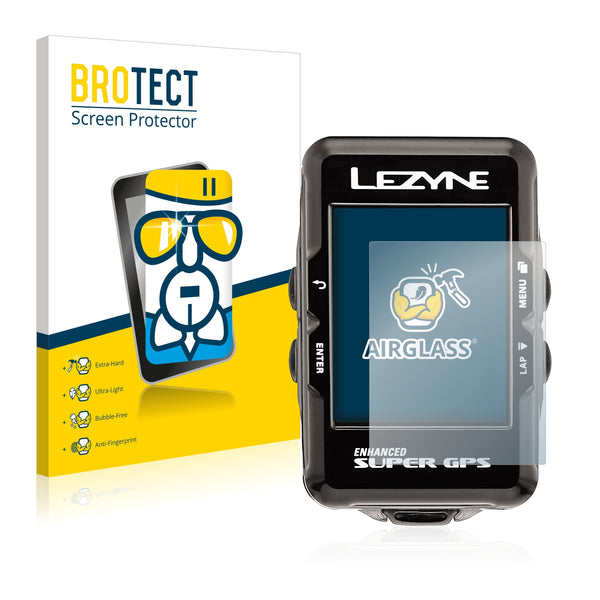 BROTECT AirGlass Glass Screen Protector for Lezyne Enhanced Super GPS