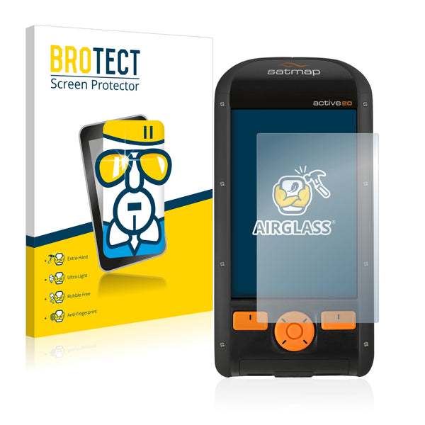 BROTECT AirGlass Glass Screen Protector for Satmap Active 20