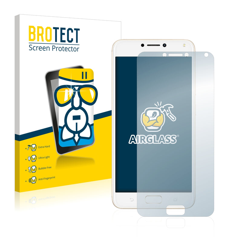 BROTECT AirGlass Glass Screen Protector for Asus ZenFone 4 Max ZC554KL