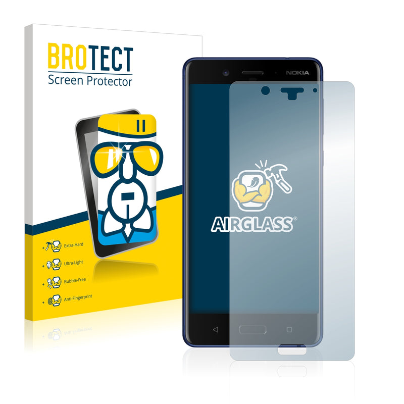 BROTECT AirGlass Glass Screen Protector for Nokia 8