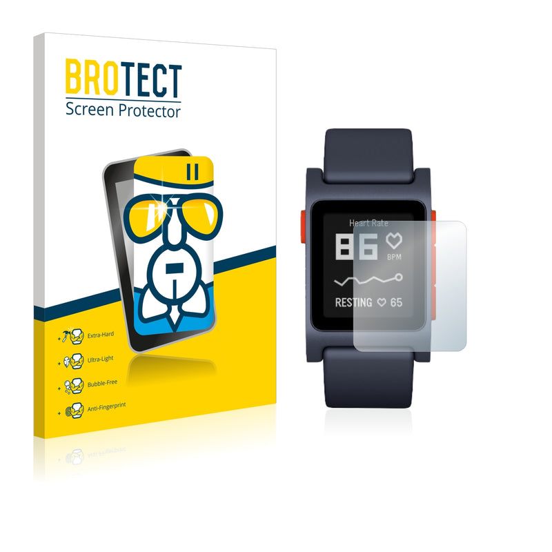 BROTECT AirGlass Glass Screen Protector for Pebble 2 Heart Rate