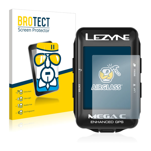BROTECT AirGlass Glass Screen Protector for Lezyne Mega C GPS