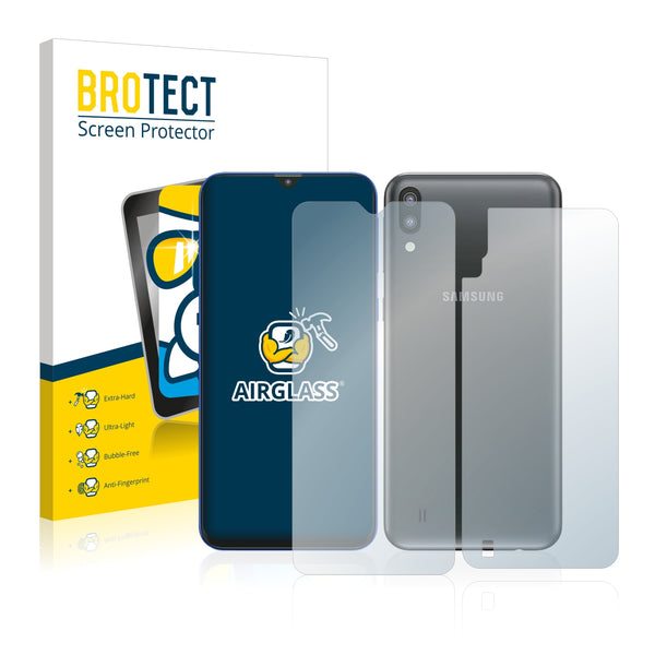 BROTECT AirGlass Glass Screen Protector for Samsung Galaxy A10 (Front + Back)