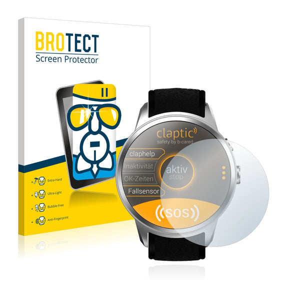 BROTECT AirGlass Glass Screen Protector for Claptic Smartwatch