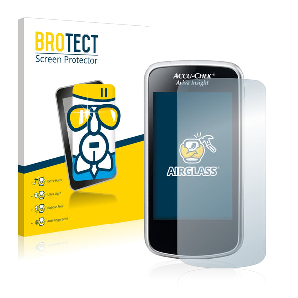 BROTECT AirGlass Glass Screen Protector for Accu-Chek Aviva Insight Diabetes Manager