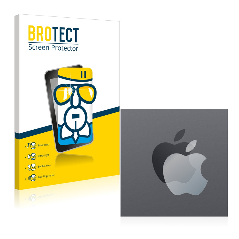 BROTECT AirGlass Glass Screen Protector for Apple iPad 10.2 WiFi Cellular 2021 (ONLY Logo, 9th. generation)